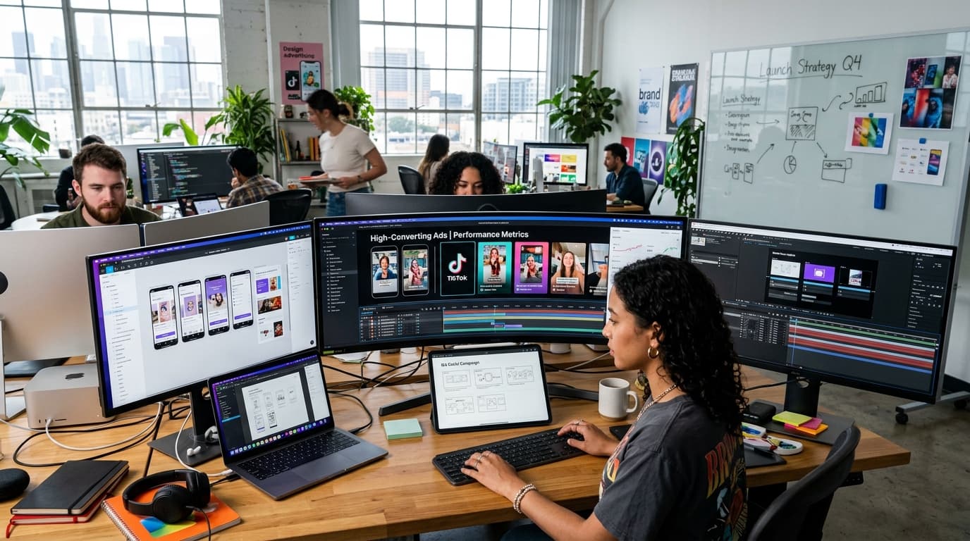 High-velocity creative production for performance campaigns