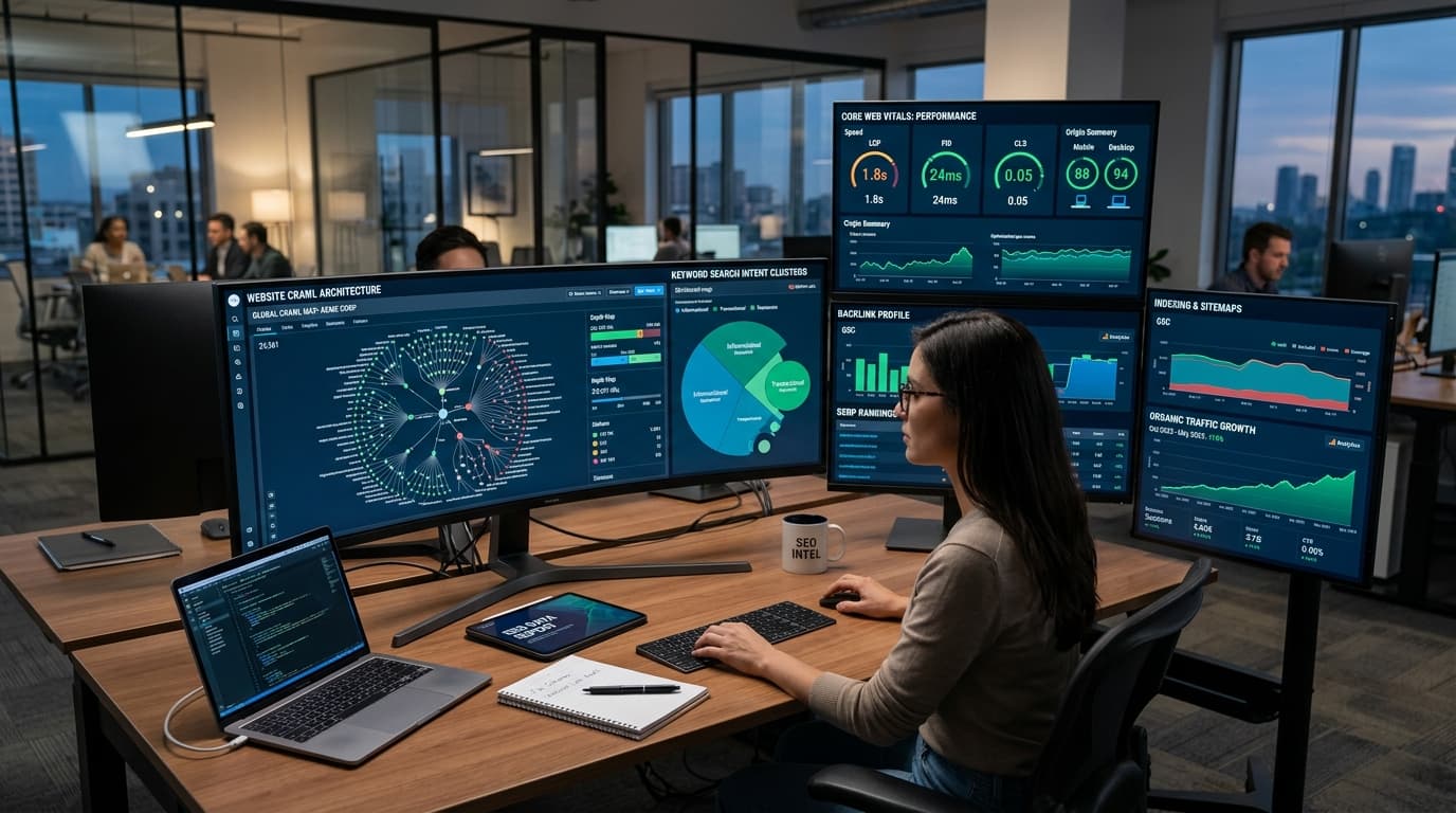 Technical foundation, then content that converts