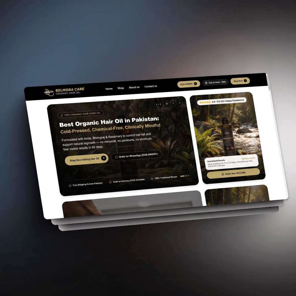 Building a Premium E-Commerce Experience for a Modern Herbal Hair Care Brand